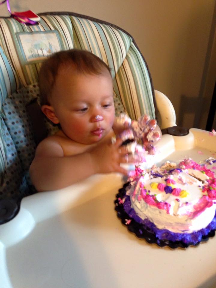 Collyns-eating-birthday-cake