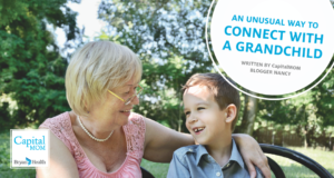 Read Grandma Nancy's funny story about bonding with her grandson