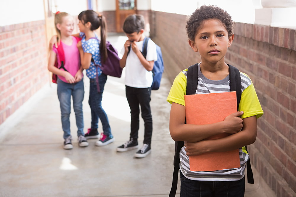 kids being friends in school