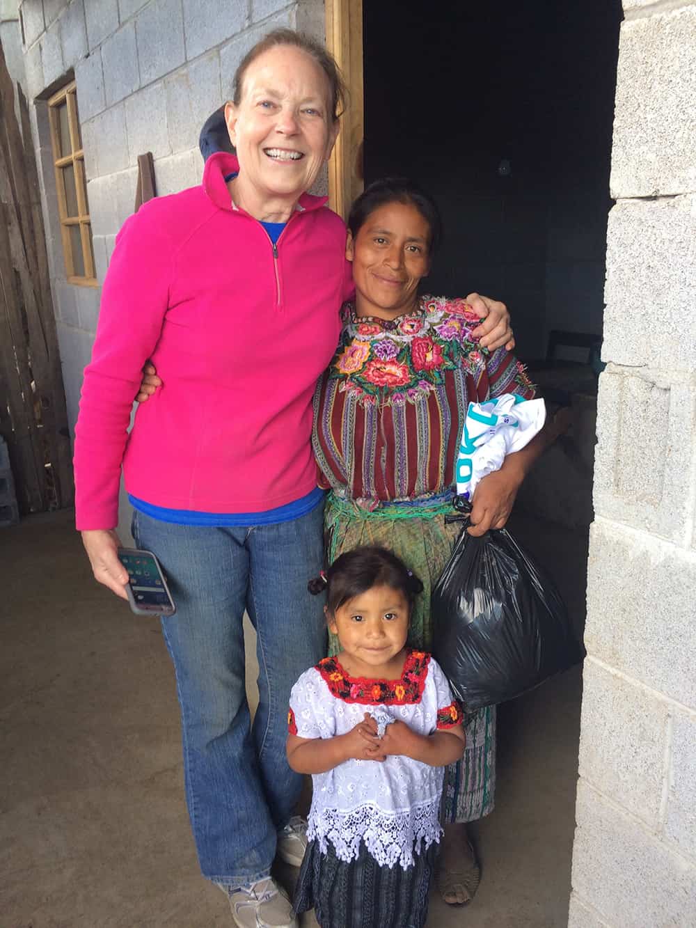 Nancy with family in Guatemala. Photo by Nancy Becker.