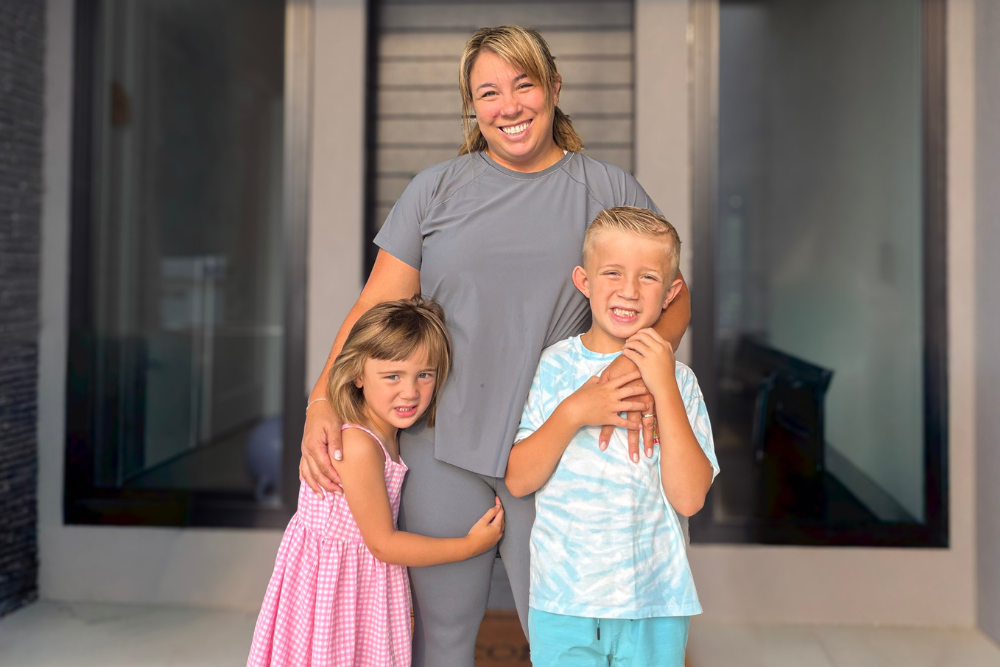 Cassidy and her two children